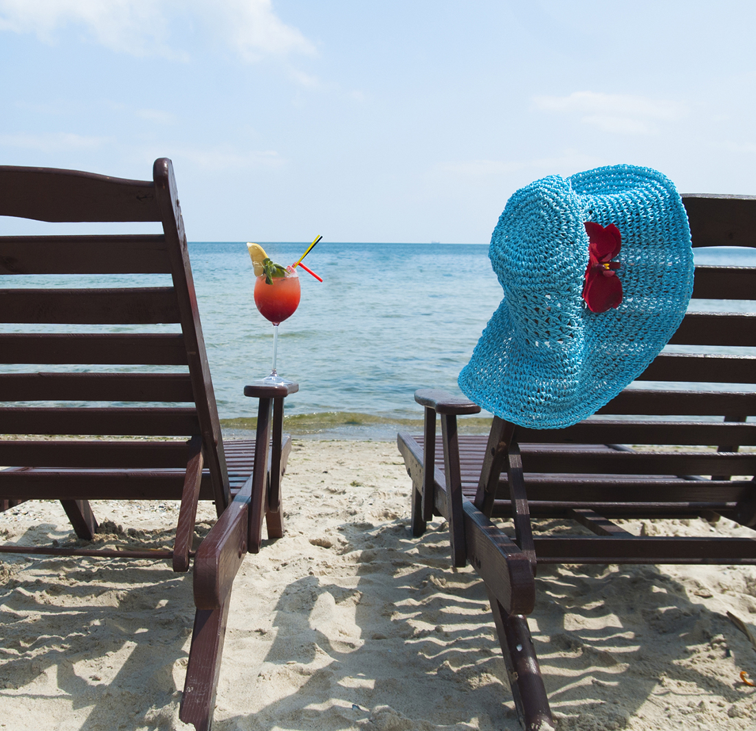 chairs on a beach