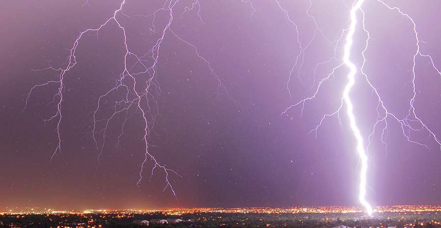 lightening storm